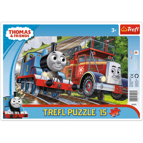 Puzzle Trefl Ramkowe 15el Tomek i przyjaciele: Lokomotywa Tomka